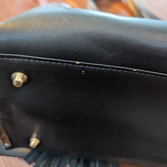 NWOT Aldo Satchel Black with Tassel crossbody and shoulder strap - Picture 8 of 9